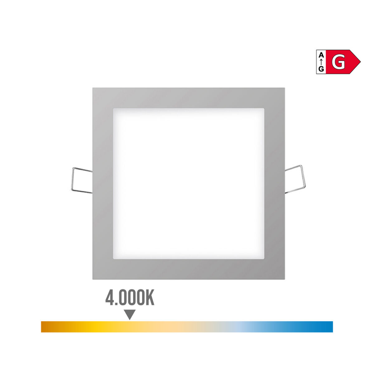 Indbygget spotlight EDM 31608 Downlight A G 6 W 320 Lm (4000 K)
